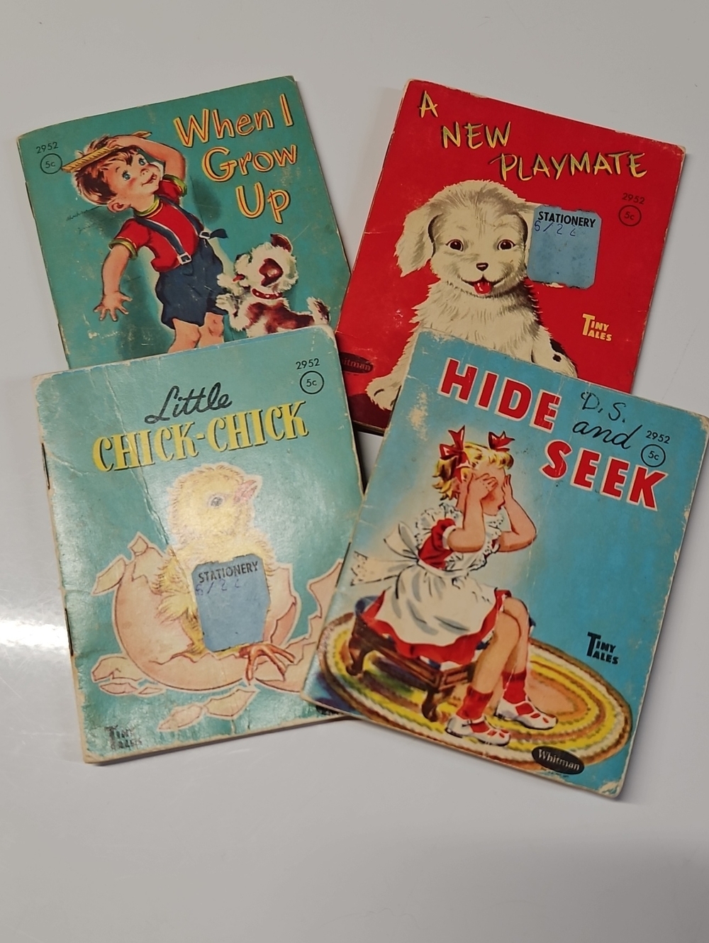 WHITMAN, SET OF 4 TINY TAILS BOOKS.